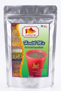 Kairusi traditional multigrain health mix powder 200g pack made with 32 natural ingredients, millets, pulses, and nuts