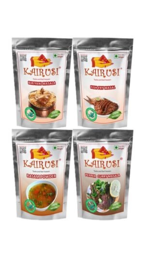 Biryani Masala, Fish Fry Masala, Rasam Powder and Pepper Curry Masala