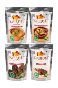 Kairusi Combo Pack Chicken Masala, Fish Curry Masala, Pepper Fish Fry Masala and Fish Fry Masala