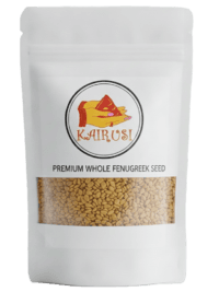 Kairusi premium whole fenugreek seeds known as Vendhayam