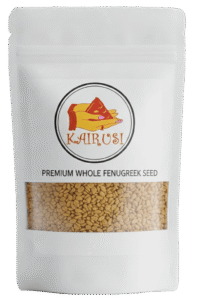 Kairusi premium whole fenugreek seeds known as Vendhayam